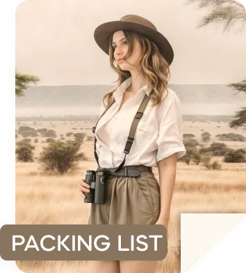 Safarin pakkauslista PDF-muodossa